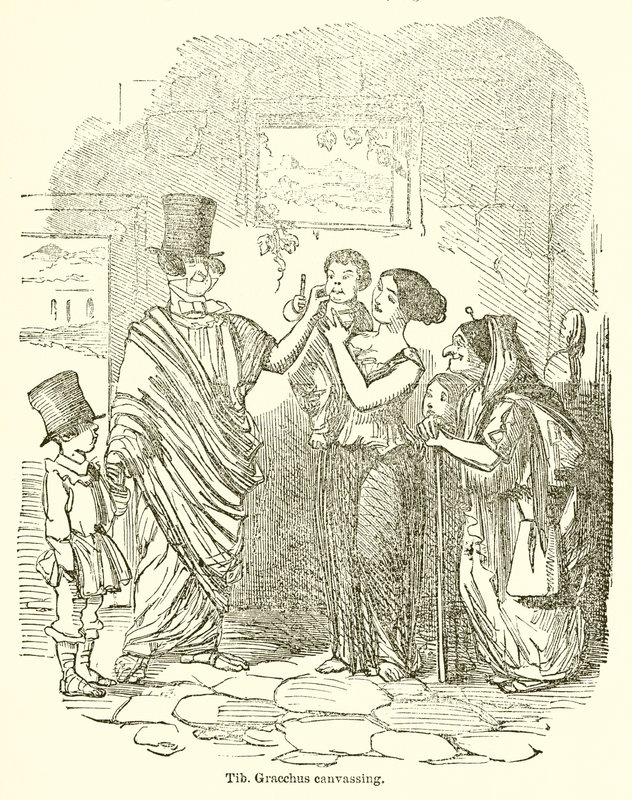 Tib. Gracchus Kanvas Tablosu by John Leech