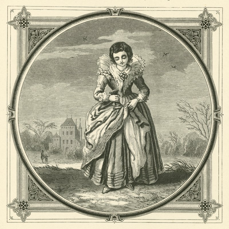 Hiçbiri elbisesini lekeden temizleyemez, ancak bazı kusurlar kalacaktır (gravür) by John Leighton