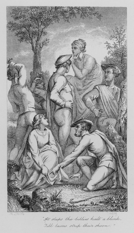Robert Burns: Kutsal Fuar (gravür) by John Moyr (attr.to) Smith