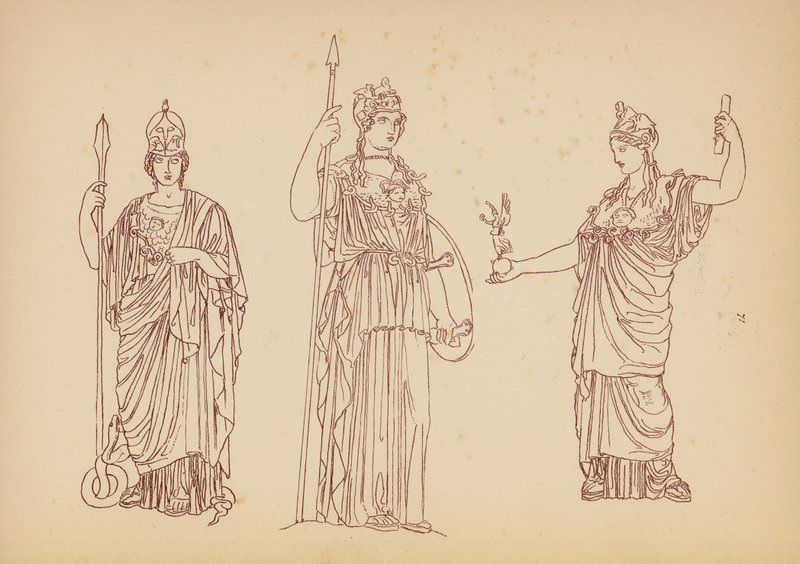Antik Yunan Kadın Kostümü (lito) by John Moyr Smith
