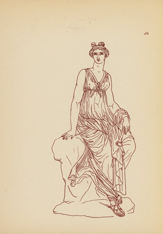 Antik Yunan Kadın Kostümü (lito) by John Moyr Smith