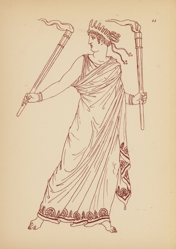 Antik Yunan Kadın Kostümü (lito) by John Moyr Smith