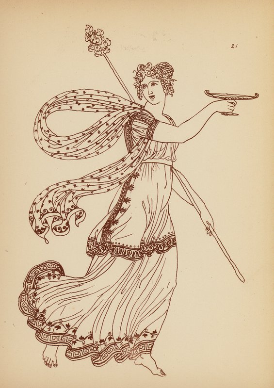 Antik Yunan Kadın Kostümü (lito) by John Moyr Smith