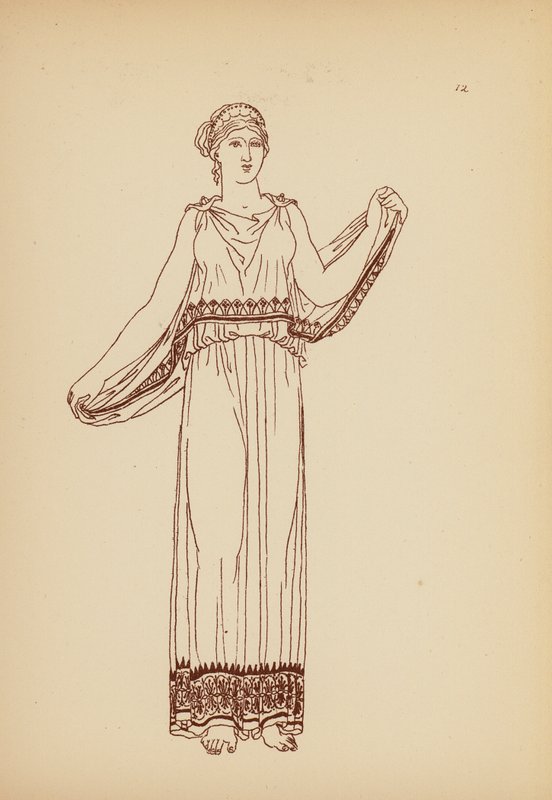 Antik Yunan Kadın Kostümü (lito) by John Moyr Smith