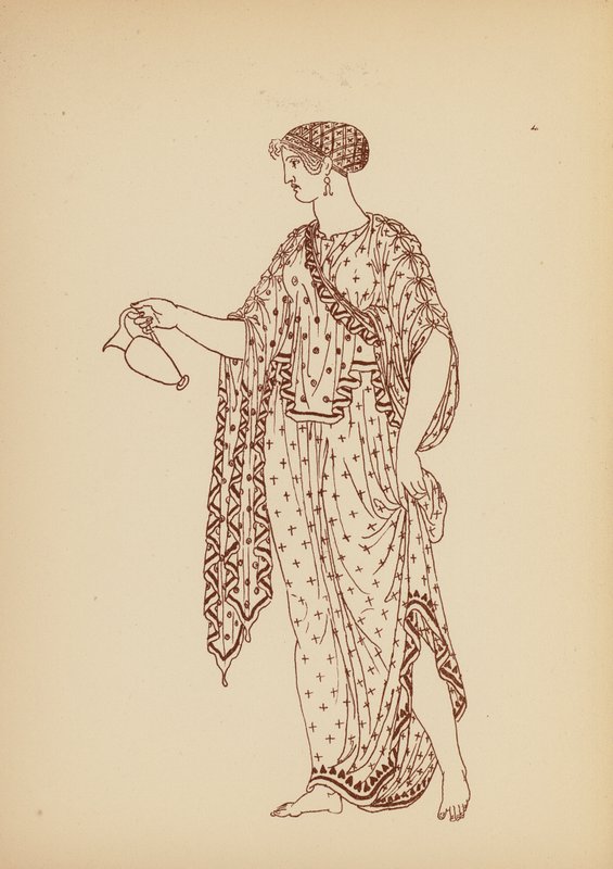 Antik Yunan Kadın Kostümü (lito) by John Moyr Smith