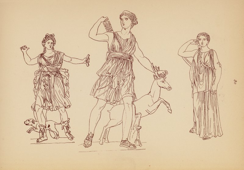 Antik Yunan Kadın Kostümü (lito) by John Moyr Smith