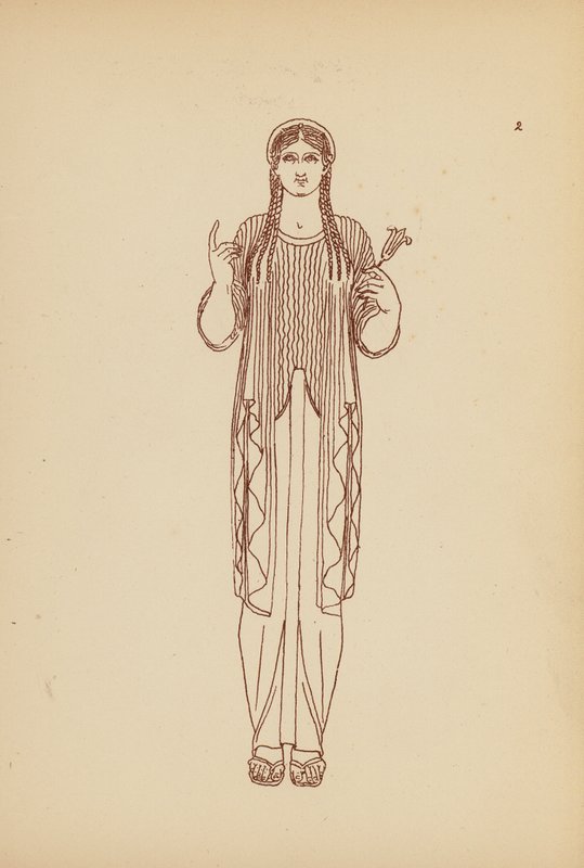 Antik Yunan Kadın Kostümü (lito) by John Moyr Smith