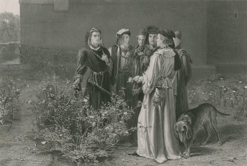 Tapınak Bahçesindeki Sahne, Kral Henry VI, Birinci Bölüm by John Pettie