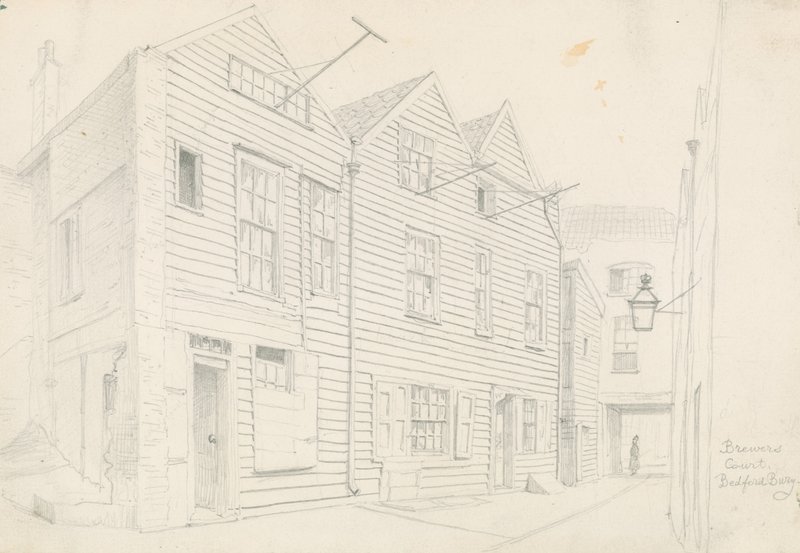 Brewer's Court, Bedfordbury, St Martin's Lane, Londra by John Phillipp Emslie