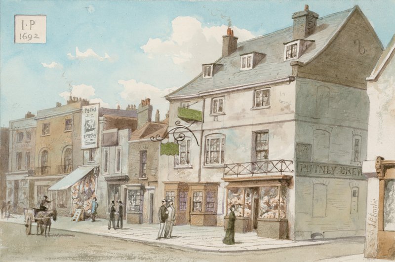 Bull ve Star halk evi, High Street, Putney, Londra by John Phillipp Emslie