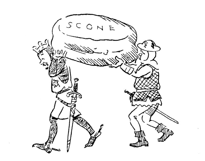 Kral Edward I Scone Taşını çalıyor by John Reynolds
