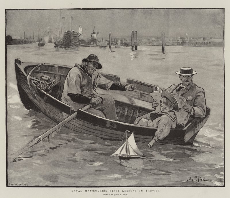 Deniz Manevraları, İlk Taktik Dersleri by John Robertson Reid