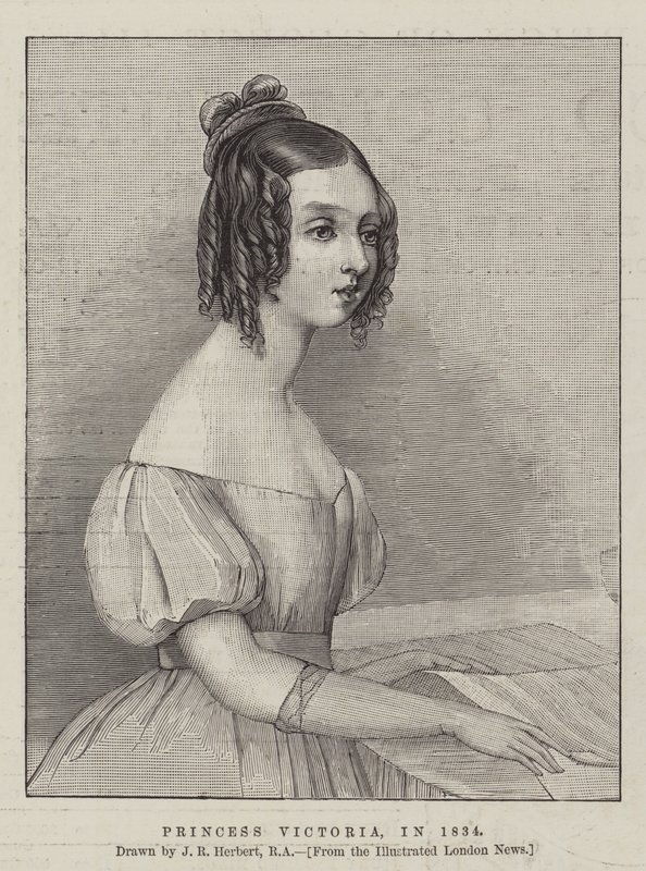 Prenses Victoria, 1834 yılında by John Rogers Herbert