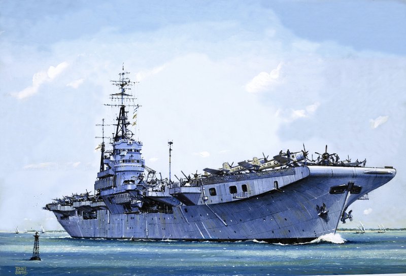 HMS Emperor, İkinci Dünya Savaşı sırasında bir ticaret gemisinden uçak gemisine dönüştürülmüştür by John S. Smith