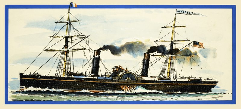 Amerikan kürekli buharlı gemisi Vanderbilt by John S. Smith