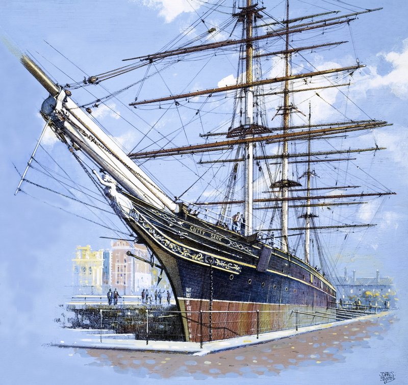 Çay kesme gemisi Cutty Sark by John S. Smith