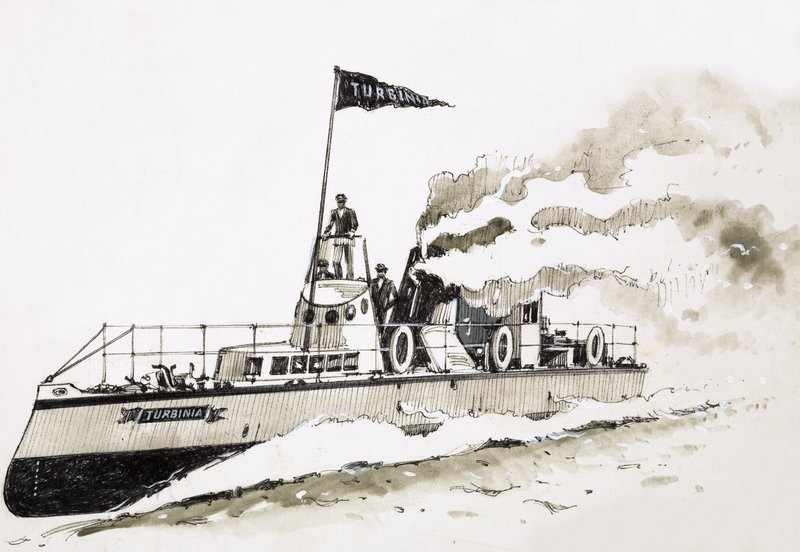 Turbinia, buhar gücüyle çalışan gemi by John S. Smith