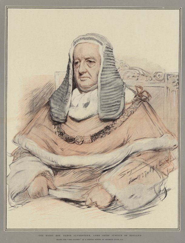 Saygıdeğer Baron Alverstone, İngiltere Lord Başyargıç by John Seymour Lucas