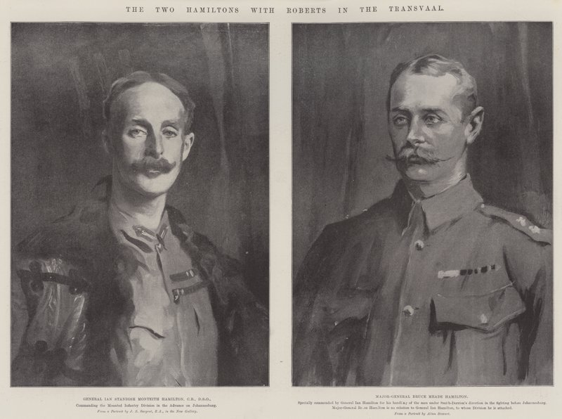 Transvaal'da Roberts ile İki Hamilton by John Singer Sargent
