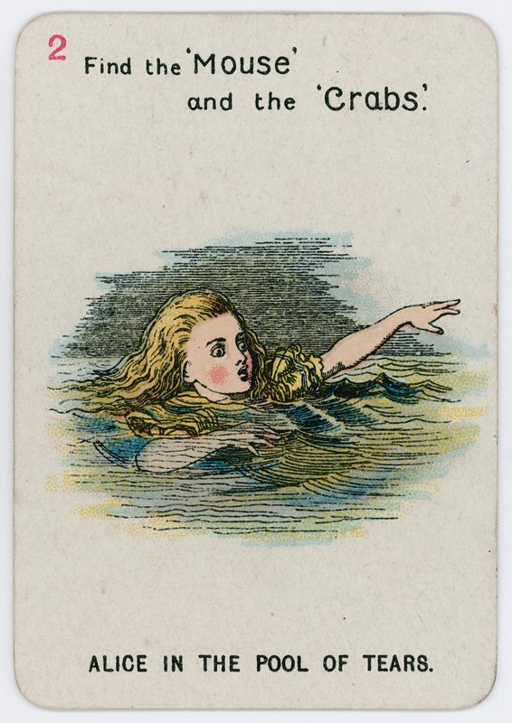 Alice Gözyaşı Havuzunda by John Tenniel