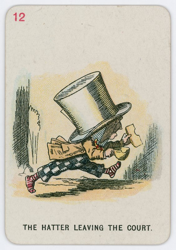 Şapkacı Mahkemeden Ayrılıyor by John Tenniel