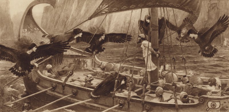 Ulysses ve Sirenler by John William Waterhouse