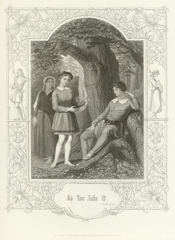 As You Like It, Act III, Scene ii  by Joseph Kenny Meadows