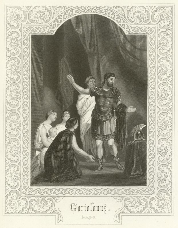 Coriolanus, Perde V, Sahne III by Joseph Kenny Meadows