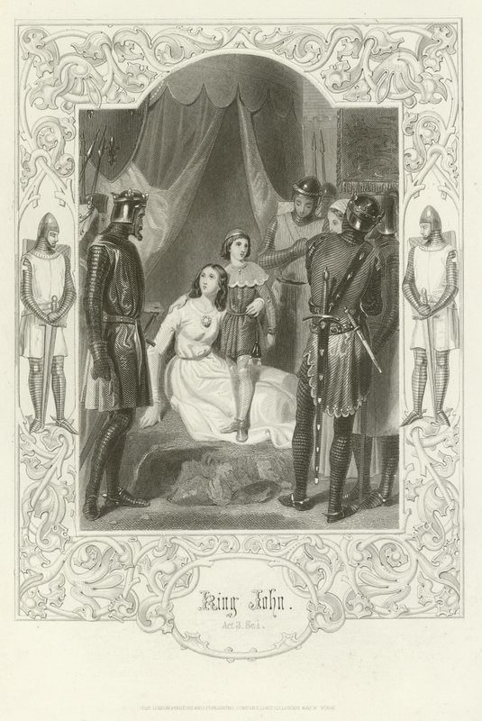 Kral John, Perde III, Sahne I by Joseph Kenny Meadows