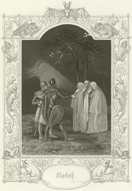 Macbeth, Perde I, sahne iii by Joseph Kenny Meadows