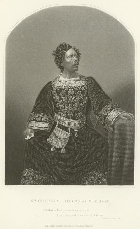 Bay Charles Dillon Othello, Perde III, Sahne III olarak by Joseph Kenny Meadows