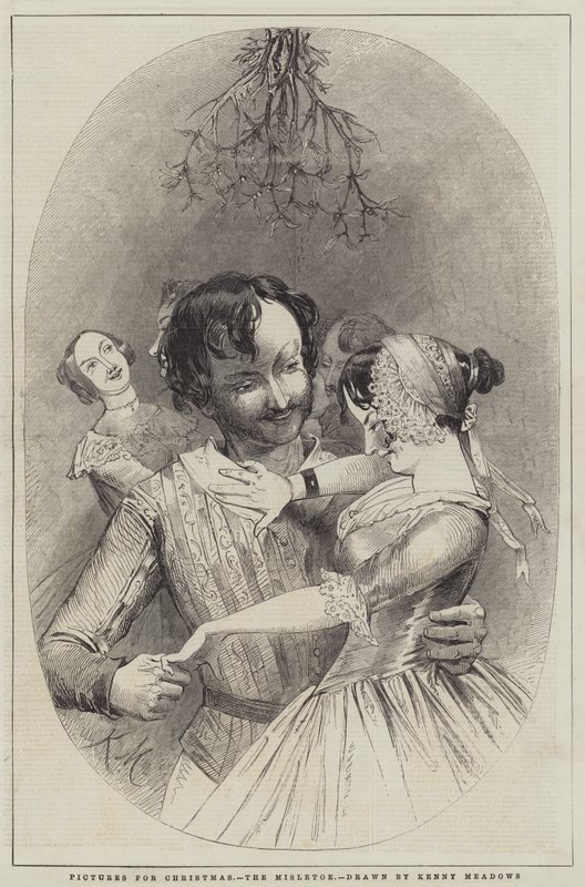 Noel için resimler, ökseotu by Joseph Kenny Meadows