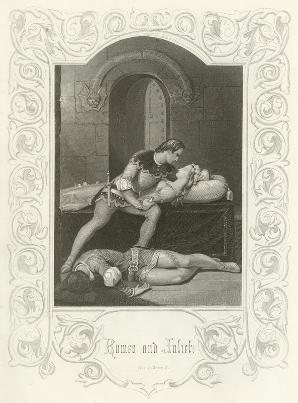 Romeo and Juliet, Act V, Scene III  by Joseph Kenny Meadows