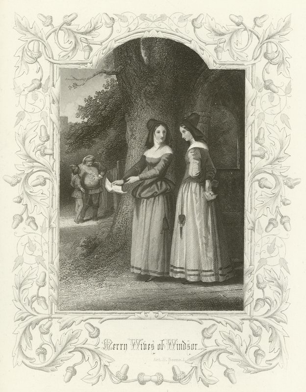 The Merry Wives of Windsor, Act II scene i  by Joseph Kenny Meadows
