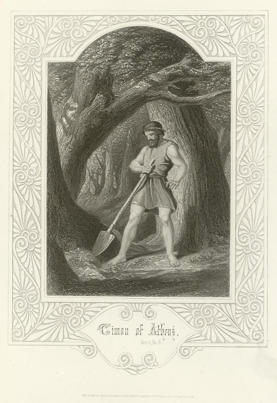 Atinalı Timon, Perde IV, sahne iii by Joseph Kenny Meadows