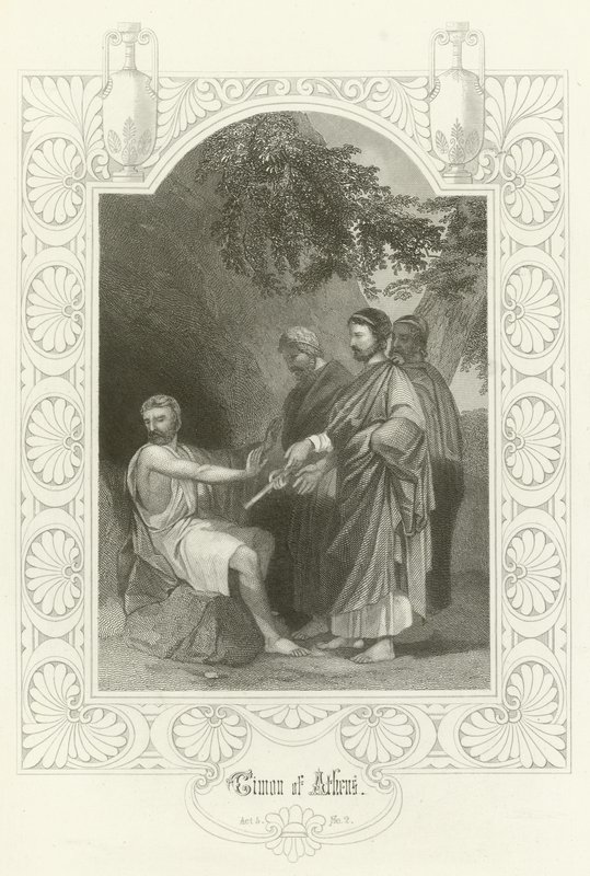 Atinalı Timon, Perde V, sahne ii by Joseph Kenny Meadows