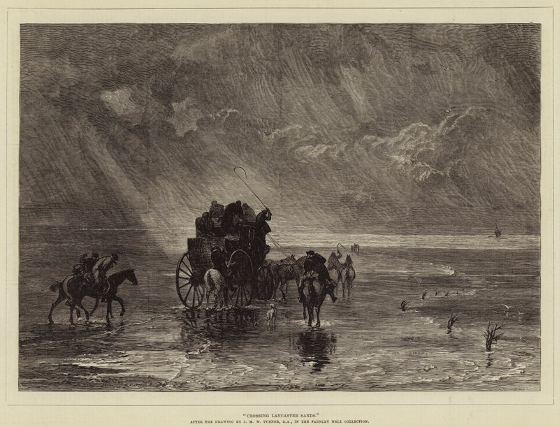 Lancaster Kumlarını Geçmek by Joseph Mallord William Turner