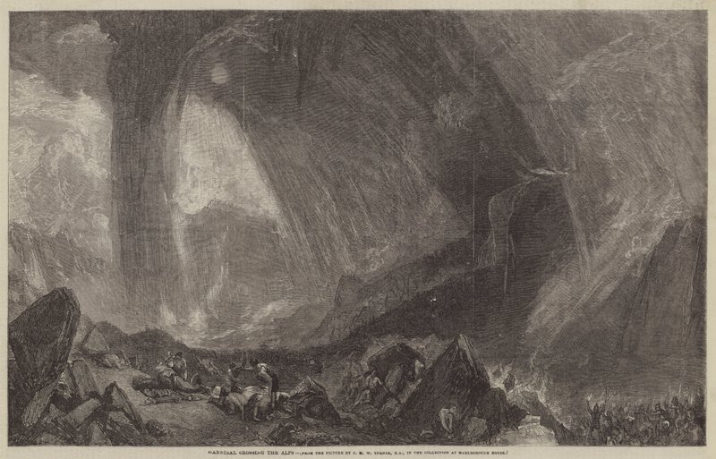 Hannibal Alpleri geçerken by Joseph Mallord William Turner