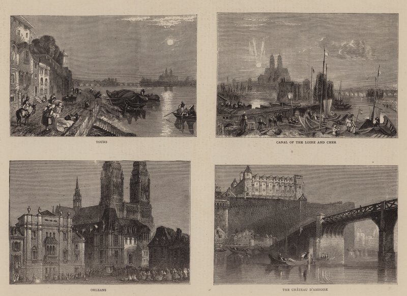 Loire üzerinde eskizler by Joseph Mallord William Turner