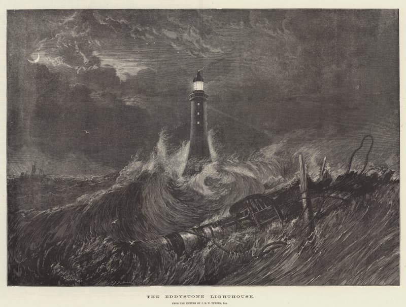 Eddystone Deniz Feneri by Joseph Mallord William Turner
