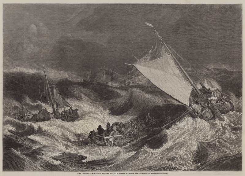 gemi enkazı by Joseph Mallord William Turner