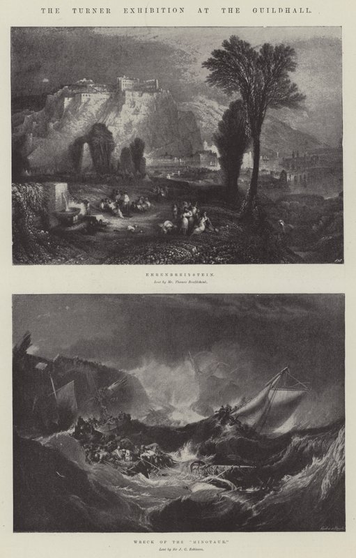 The Turner Exhibition at the Guildhall  by Joseph Mallord William Turner