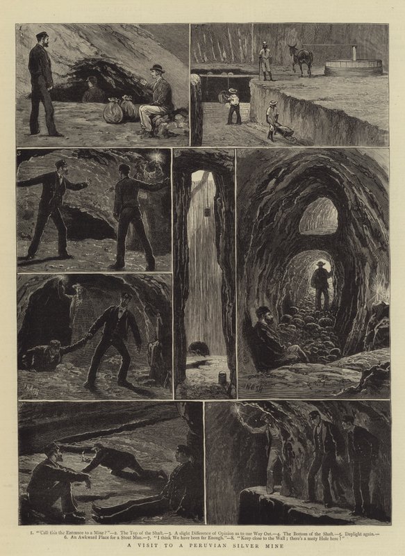 Peru Gümüş Madeni Ziyareti by Joseph Nash