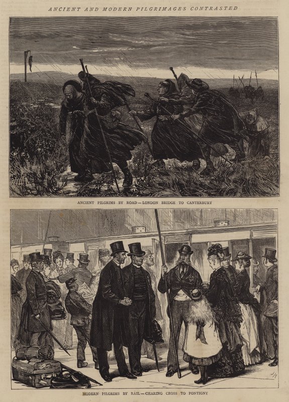 Antik ve Modern Haclar tezat oluşturuyor by Joseph Nash