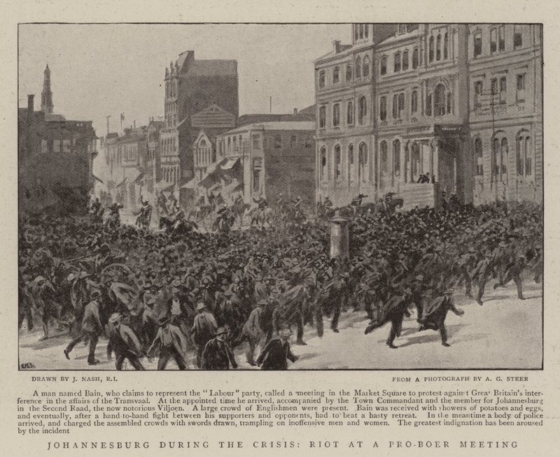 Johannesburg Kriz Sırasında, Pro-Boer Toplantısında İsyan by Joseph Nash