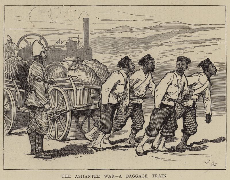 Ashantee Savaşı, Bir Bagaj Treni by Joseph Nash
