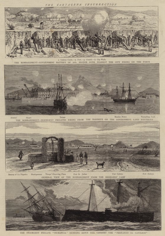 Cartagena Ayaklanması by Joseph Nash