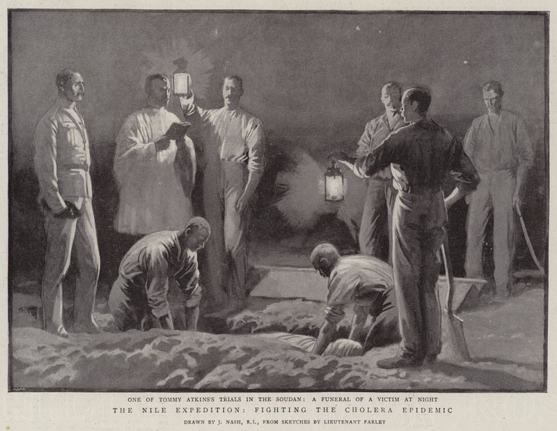 Kolera Salgını ile Mücadele Nil Seferi by Joseph Nash