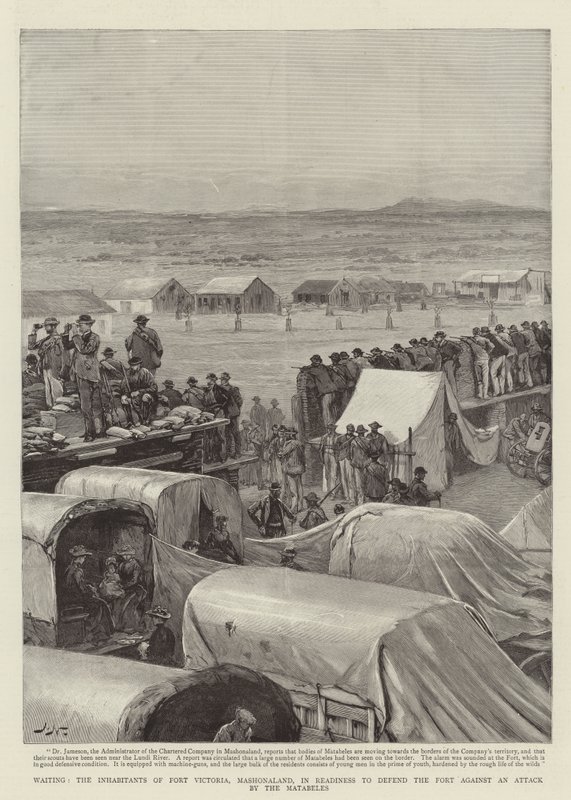 Beklerken, Fort Victoria, Mashonaland Sakinleri, Fort