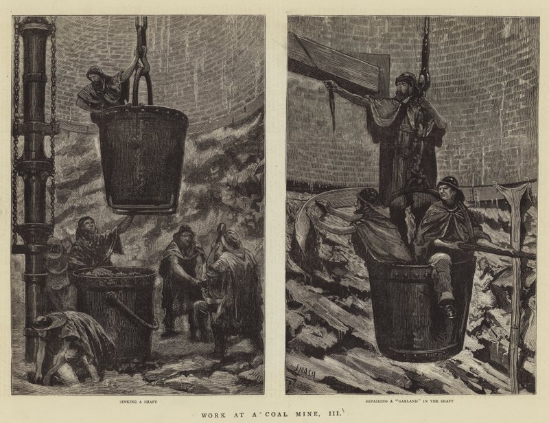 Kömür Madeninde Çalışmak, III by Joseph Nash